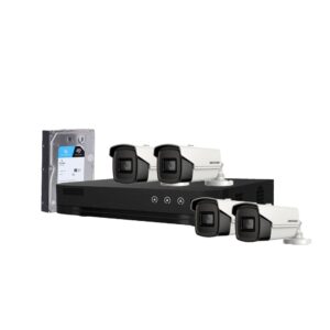 Sistem supraveghere exterior cu HDD 1TB HikVision, 4 camere, 5 MP, IR 60 m, 2.8 mm Sistem supraveghere exterior cu HDD 1TB HikVision, 4 camere, 5 MP, IR 60 m, 2.8 mm