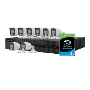 Sistem supraveghere exterior cu iluminare duala Hikvision HiLook KIT-HL-M-8C-C-0002, 5 MP, 2.8 mm, IR/lumina alba 20 m, microfon, 2 TB Sistem supraveghere exterior cu iluminare duala Hikvision HiLook KIT-HL-M-8C-C-0002, 5 MP, 2.8 mm, IR/lumina alba 20 m, microfon, 2 TB