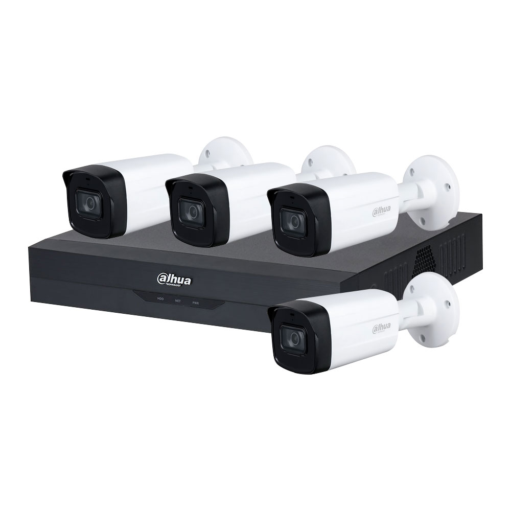 Sistem supraveghere exterior Dahua DH-B4EXT80M-5MP, 4 camere, 5 MP, IR 80 m, IoT Sistem supraveghere exterior Dahua DH-B4EXT80M-5MP, 4 camere, 5 MP, IR 80 m, IoT