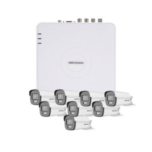 Sistem supraveghere exterior Hikvision AcuSense TurboHD ColorVu KIT-HK-8EXT5MP40LA, 8 camere, 5 MP, lumina alba 40 m, 2.8 mm Sistem supraveghere exterior Hikvision AcuSense TurboHD ColorVu KIT-HK-8EXT5MP40LA, 8 camere, 5 MP, lumina alba 40 m, 2.8 mm