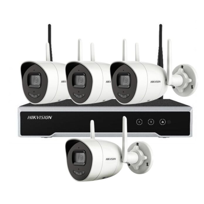 Sistem supraveghere exterior IP WiFi Hikvision ColorVu AcuSense KIT-HK-WF-8EXT2MP30AL, 2 MP, 2.8 mm, slot card, lumina alba 30 m Sistem supraveghere exterior IP WiFi Hikvision ColorVu AcuSense KIT-HK-WF-8EXT2MP30AL, 2 MP, 2.8 mm, slot card, lumina alba 30 m