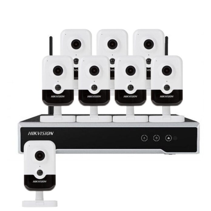 Sistem supraveghere interior IP WiFi Hikvision KIT-HK-WF-8INT4MP10IR-P-A, 4 MP, IR 10 m, 2.8 mm, microfon, slot card, PoE Sistem supraveghere interior IP WiFi Hikvision KIT-HK-WF-8INT4MP10IR-P-A, 4 MP, IR 10 m, 2.8 mm, microfon, slot card, PoE
