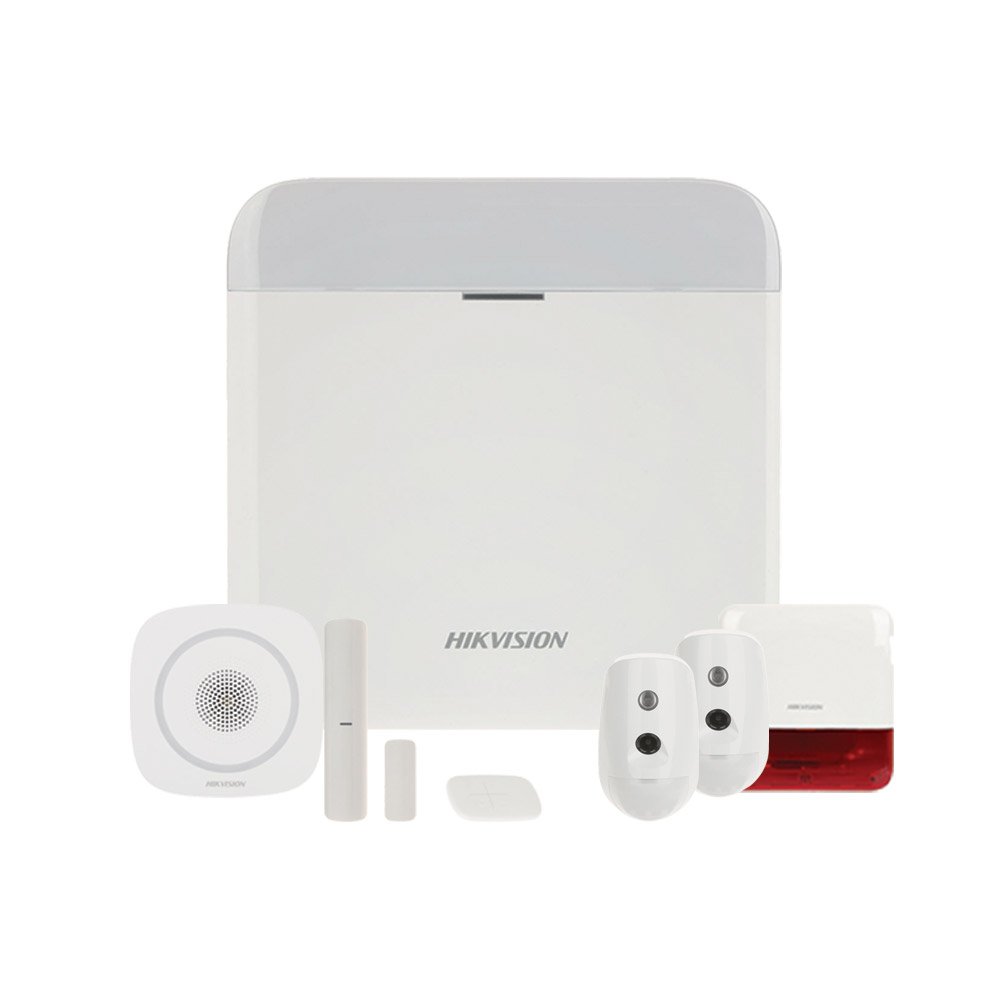 Sistem alarma antiefractie Hikvision Cam Security, LAN, WiFi, GPRS, 16 partitii, 64 zone/iesiri, 32 utilizatori, 868 MHz Sistem alarma antiefractie Hikvision Cam Security, LAN, WiFi, GPRS, 16 partitii, 64 zone/iesiri, 32 utilizatori, 868 MHz
