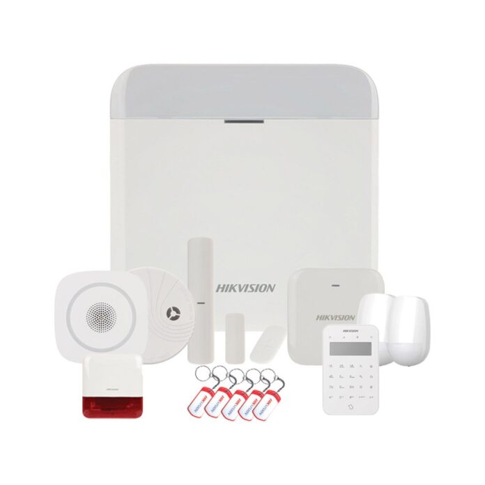 Sistem alarma antiefractie Hikvision Full Security, LAN, WiFi, GPRS, 16 partitii, 64 zone/iesiri, 32 utilizatori, 868 MHz Sistem alarma antiefractie Hikvision Full Security, LAN, WiFi, GPRS, 16 partitii, 64 zone/iesiri, 32 utilizatori, 868 MHz