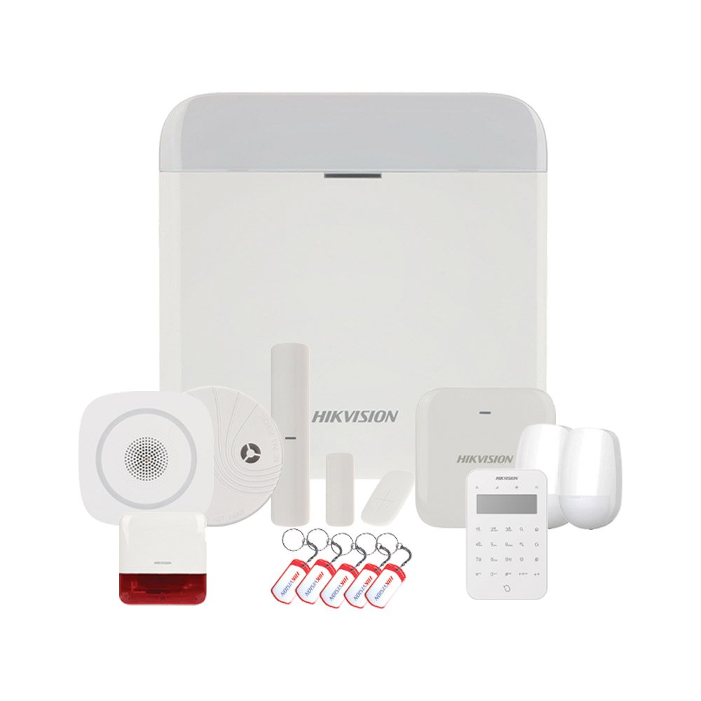 Sistem alarma antiefractie Hikvision Full Security, LAN, WiFi, GPRS, 16 partitii, 64 zone/iesiri, 32 utilizatori, 868 MHz Sistem alarma antiefractie Hikvision Full Security, LAN, WiFi, GPRS, 16 partitii, 64 zone/iesiri, 32 utilizatori, 868 MHz