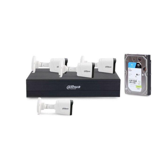 Sistem supraveghere exterior basic Dahua DH-4EXTIR20-2MP-1TB, 4 camere, 2 MP, 3.6 mm, IR 20 m, HDD 1TB Sistem supraveghere exterior basic Dahua DH-4EXTIR20-2MP-1TB, 4 camere, 2 MP, 3.6 mm, IR 20 m, HDD 1TB