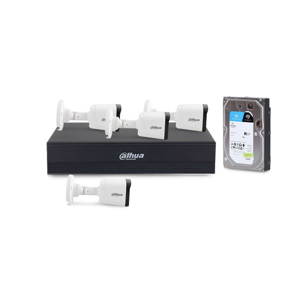 Sistem supraveghere exterior basic Dahua DH-4EXTIR20-2MP-1TB, 4 camere, 2 MP, 3.6 mm, IR 20 m, HDD 1TB Sistem supraveghere exterior basic Dahua DH-4EXTIR20-2MP-1TB, 4 camere, 2 MP, 3.6 mm, IR 20 m, HDD 1TB