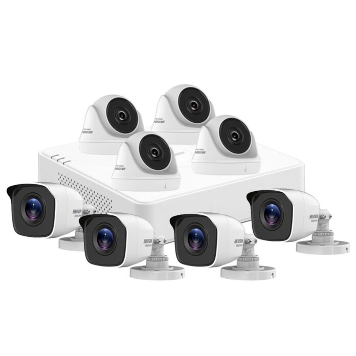 Sistem supraveghere mixt Hikvision HiWatch HW-8MXTIR20-2MP, 4 camere exterior / 4 camere interior, 2 MP, 2.8 mm, IR 20 Sistem supraveghere mixt Hikvision HiWatch HW-8MXTIR20-2MP, 4 camere exterior / 4 camere interior, 2 MP, 2.8 mm, IR 20
