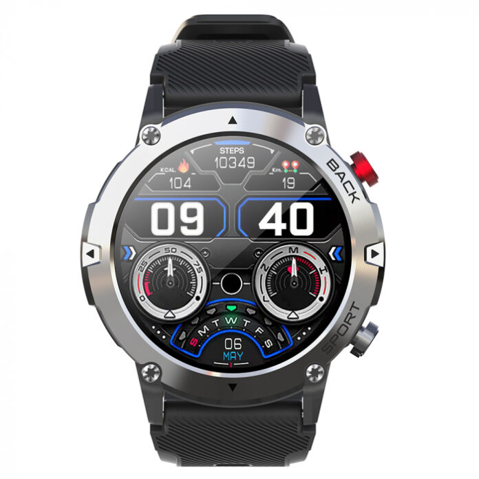 Smartwatch iSEN C21 Pro Negru, 1.32 inch, Apel bluetooth, Bluetooth 5.0, Ritm cardiac, SpO2, 19 sporturi, Ip68, 300mAh Smartwatch iSEN C21 Pro Negru, 1.32 inch, Apel bluetooth, Bluetooth 5.0, Ritm cardiac, SpO2, 19 sporturi, Ip68, 300mAh