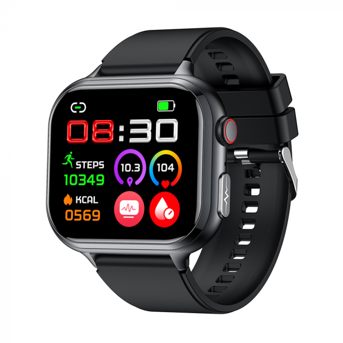 Smartwatch iSEN TK17 Roz, Silicon, 1.91 HD, ECG, Ritm Cardiac, Oxigen in Sange, Glicemie, Tensiune Arteriala, Acid Uric, BMI, Monitorizare Somn, Moduri Sport, Apeluri, Control Muzica, Vreme, 380mAh Smartwatch iSEN TK17 Roz, Silicon, 1.91 HD, ECG, Ritm Cardiac, Oxigen in Sange, Glicemie, Tensiune Arteriala, Acid Uric, BMI, Monitorizare Somn, Moduri Sport, Apeluri, Control Muzica, Vreme, 380mAh