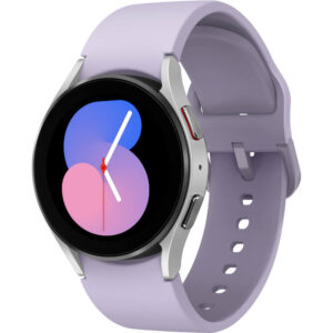 Smartwatch Samsung Galaxy Watch 5, 40mm, Bluetooth, Silver, Purple Strap Smartwatch Samsung Galaxy Watch 5, 40mm, Bluetooth, Silver, Purple Strap