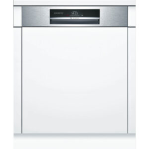 Masina de spalat vase semi-incorporabila Bosch SMI88TS03E, 13 Seturi, 8 Programe, Clasa A+++, 60 cm, Alb/Inox Masina de spalat vase semi-incorporabila Bosch SMI88TS03E, 13 Seturi, 8 Programe, Clasa A+++, 60 cm, Alb/Inox
