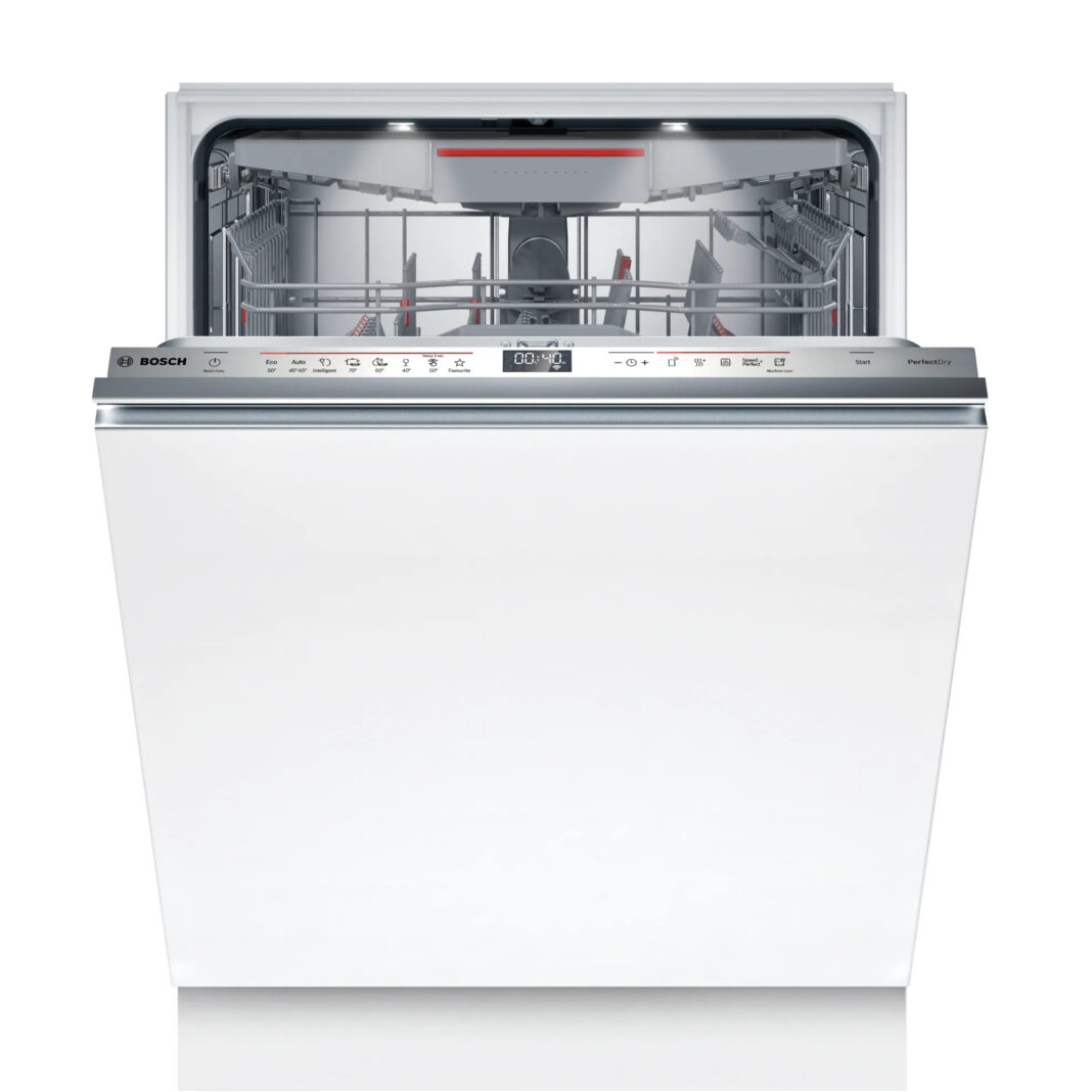 Masina de spalat vase incorporabila Bosch SMV6ZCX03E, 8 programe, 14 seturi , Silence Pro, Perfect Dry, Sistem Rackmatic, Home Connect, Clasa C