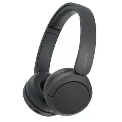 Casti Stereo Sony WH-CH520B, Wireless, Bluetooth, Microfon, Multipoint connection, Quick Charge, Autonomie 50 ore (Negru)