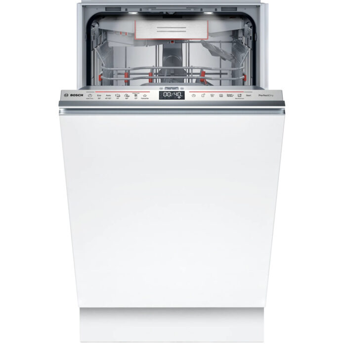 Masina de spalat vase incorporabila Bosch SPV6ZMX17E, 10 seturi, 6 programe, Filtru autocuratare, Perfect Dry, Home Connect, TimeLight, EmotionLight, Clasa C, Alb Masina de spalat vase incorporabila Bosch SPV6ZMX17E, 10 seturi, 6 programe, Filtru autocuratare, Perfect Dry, Home Connect, TimeLight, EmotionLight, Clasa C, Alb