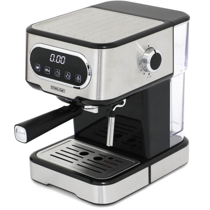 Espressor manual Star-Light EMD-1511TW, 1100 W, 1.5 l, 15 Bar, Display LED, Control touch, Argintiu Espressor manual Star-Light EMD-1511TW, 1100 W, 1.5 l, 15 Bar, Display LED, Control touch, Argintiu