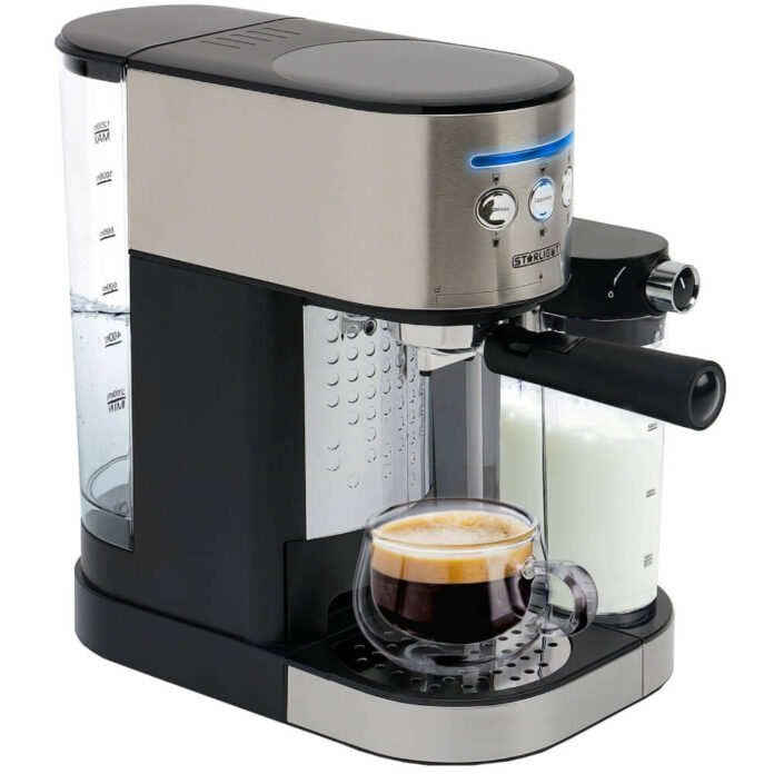 Espressor manual Star-Light ESD-170SS, 1470 W, 1.7 l, 15 Bar, Dispozitiv spumare, Recipient detasabil lapte 0.5 l, Argintiu Espressor manual Star-Light ESD-170SS, 1470 W, 1.7 l, 15 Bar, Dispozitiv spumare, Recipient detasabil lapte 0.5 l, Argintiu