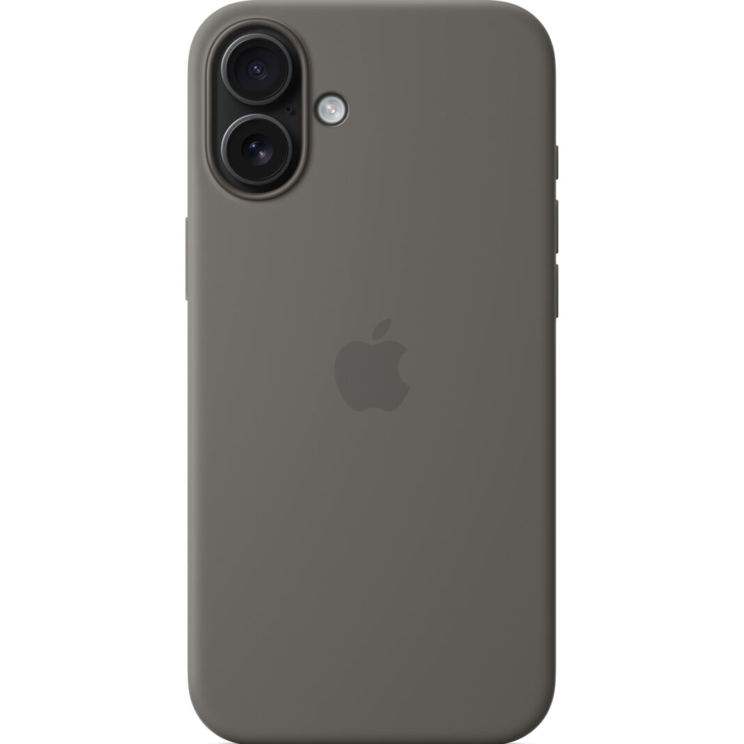 Husa de protectie Apple cu MagSafe pentru iPhone 16 Plus, Silicon, Stone Gray Husa de protectie Apple cu MagSafe pentru iPhone 16 Plus, Silicon, Stone Gray