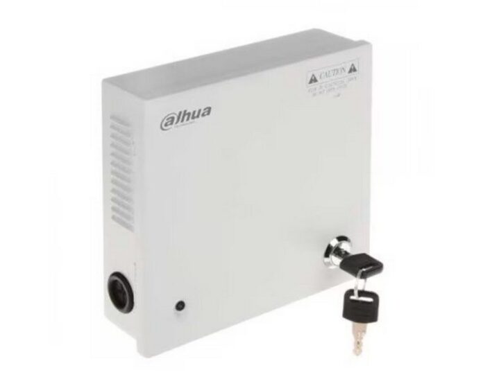 Sursa de alimentare in cutie de metal, 5 iesiri, 4 Ah, 12 V, Dahua, PFM340-5CH Sursa de alimentare in cutie de metal, 5 iesiri, 4 Ah, 12 V, Dahua, PFM340-5CH