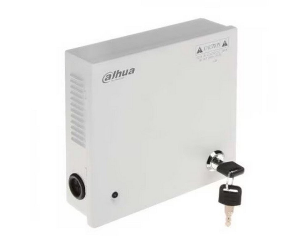 Sursa de alimentare in cutie de metal, 5 iesiri, 4 Ah, 12 V, Dahua, PFM340-5CH Sursa de alimentare in cutie de metal, 5 iesiri, 4 Ah, 12 V, Dahua, PFM340-5CH