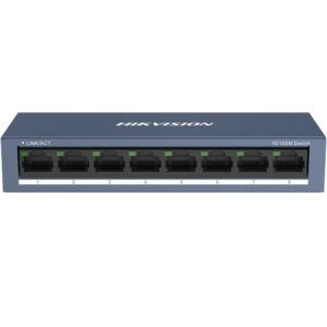 Switch 8 porturi Hikvision DS-3E0108-O, 1.6 Gbps, 1.19 Mpps, fara management Switch 8 porturi Hikvision DS-3E0108-O, 1.6 Gbps, 1.19 Mpps, fara management