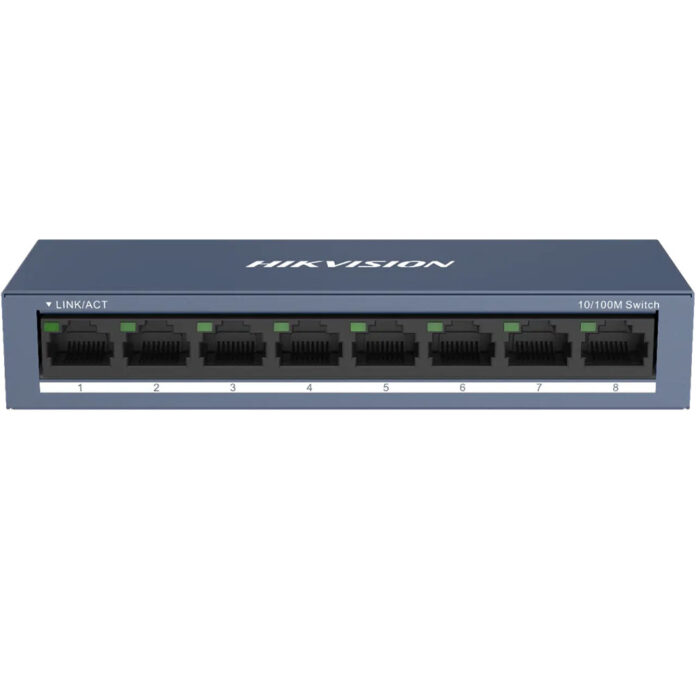 Switch 8 porturi Hikvision DS-3E0108-O, 1.6 Gbps, 1.19 Mpps, fara management Switch 8 porturi Hikvision DS-3E0108-O, 1.6 Gbps, 1.19 Mpps, fara management