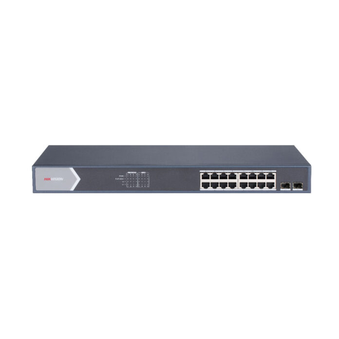 Switch cu 16 porturi Hikvision DS-3E1518P-SI, 36 Gbps, 26.784 Mpps, 8.000 MAC, PoE, cu management Switch cu 16 porturi Hikvision DS-3E1518P-SI, 36 Gbps, 26.784 Mpps, 8.000 MAC, PoE, cu management