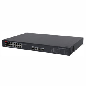 Switch cu 16 porturi PoE Dahua PFS3220-16GT-240, 8000 MAC, 52 Gbps, fara management Switch cu 16 porturi PoE Dahua PFS3220-16GT-240, 8000 MAC, 52 Gbps, fara management