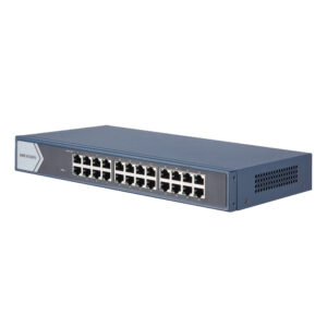 Switch cu 24 porturi Gigabit Hikvision DS-3E0524-E(B), 48 Gbps, 35.721 Mpps, 8.000 MAC, fara management Switch cu 24 porturi Gigabit Hikvision DS-3E0524-E(B), 48 Gbps, 35.721 Mpps, 8.000 MAC, fara management