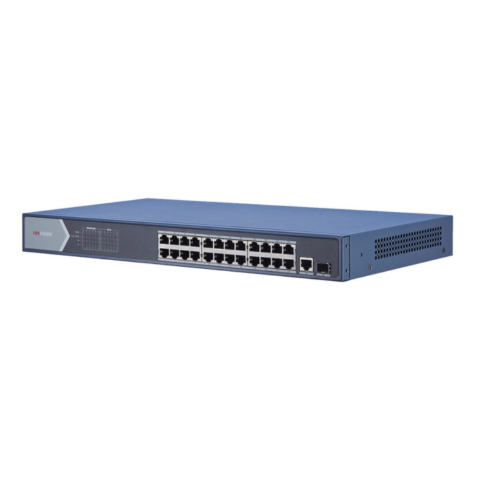 Switch cu 24 porturi PoE Hikvision DS-3E0526P-E, 8000 MAC, 38.688 Mbps, fara management Switch cu 24 porturi PoE Hikvision DS-3E0526P-E, 8000 MAC, 38.688 Mbps, fara management