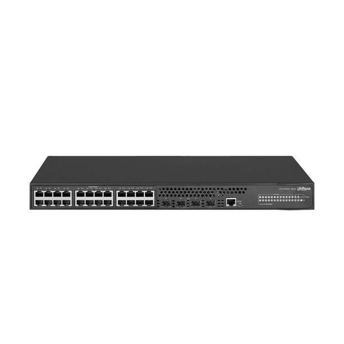 Switch cu 28 porturi Dahua AS5500-24GT4XF, MAC 16K, 128 Gbps, cu management Switch cu 28 porturi Dahua AS5500-24GT4XF, MAC 16K, 128 Gbps, cu management