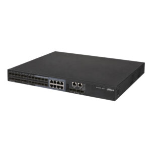 Switch cu 28 porturi Dahua S5500-24GF4XF-E, 24 port GSFP, 4 port 10G SFP+, cu management Switch cu 28 porturi Dahua S5500-24GF4XF-E, 24 port GSFP, 4 port 10G SFP+, cu management
