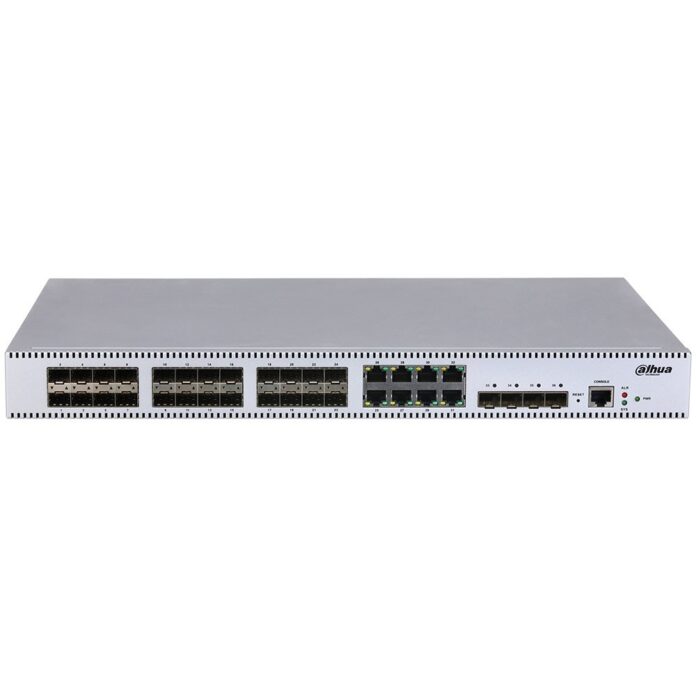 Switch cu 36 porturi Dahua SG5036FX, MAC 32K, 144 Gbps, cu management Switch cu 36 porturi Dahua SG5036FX, MAC 32K, 144 Gbps, cu management