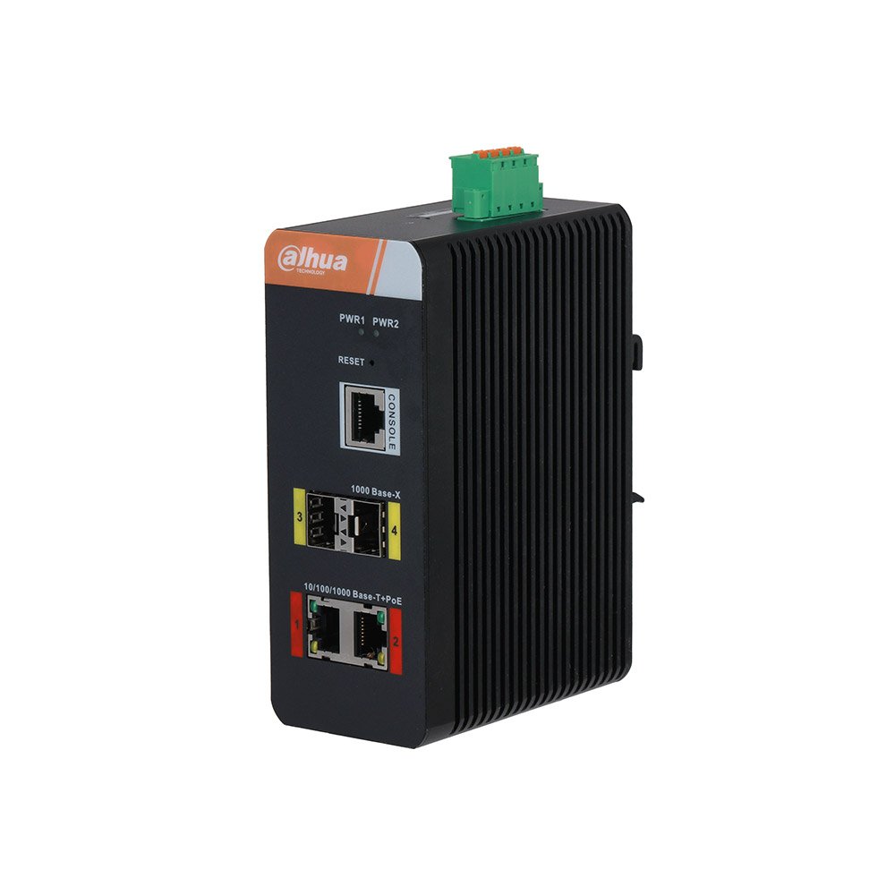 Switch cu 4 porturi Dahua IS4204-2GT-120, MAC 8K, 14 Gbps, cu management, PoE Switch cu 4 porturi Dahua IS4204-2GT-120, MAC 8K, 14 Gbps, cu management, PoE