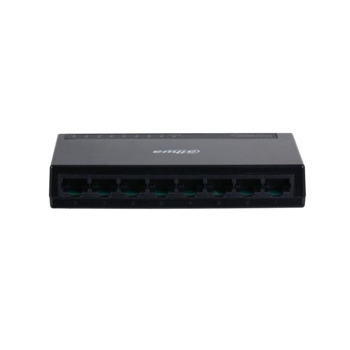 Switch cu 8 porturi Dahua PFS3008-8GT-L, 2000 MAC, 16 Gbps, fara management Switch cu 8 porturi Dahua PFS3008-8GT-L, 2000 MAC, 16 Gbps, fara management