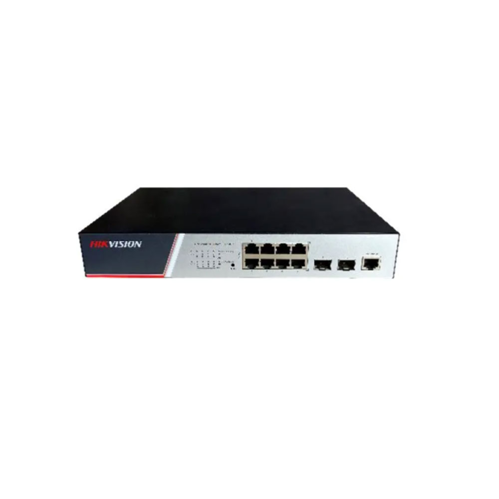 Switch cu 8 porturi PoE Hikvision DS-3E2510P(B), 2 porturi Gigabit SFP, 130W, cu management Switch cu 8 porturi PoE Hikvision DS-3E2510P(B), 2 porturi Gigabit SFP, 130W, cu management