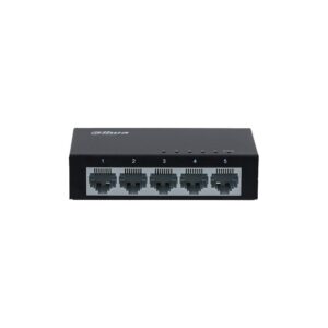 Switch ethernet cu 5 porturi Dahua PFS3005-5ET, 1 Gbps, 0, 744 Mpps, 1000 Mac, fara management Switch ethernet cu 5 porturi Dahua PFS3005-5ET, 1 Gbps, 0, 744 Mpps, 1000 Mac, fara management