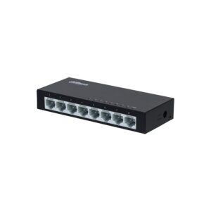 Switch ethernet cu 8 porturi Dahua PFS3008-8ET, 1.6 Gbps, 1.9 Mpps, 2000 Mac, fara management Switch ethernet cu 8 porturi Dahua PFS3008-8ET, 1.6 Gbps, 1.9 Mpps, 2000 Mac, fara management
