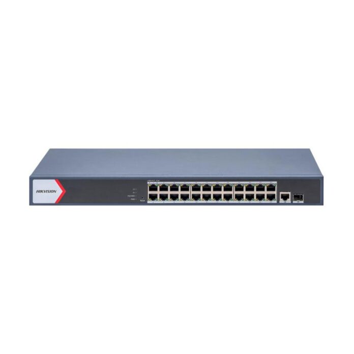 Switch cu 24 porturi PoE Hikvision DS-3E1526P-EI-M, 10/100/1000Mbps, 41.66 Mpps, 8000 MAC, PoE Watchdog, cu management Switch cu 24 porturi PoE Hikvision DS-3E1526P-EI-M, 10/100/1000Mbps, 41.66 Mpps, 8000 MAC, PoE Watchdog, cu management