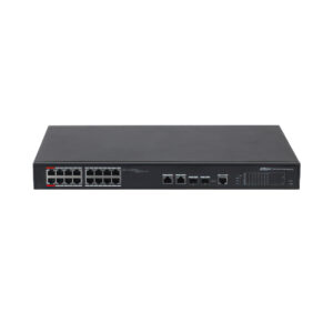 Switch PoE 16 porturi Dahua PFS4218-16ET-190-V3, 4K MAC, 100 Mbps, Cu management Switch PoE 16 porturi Dahua PFS4218-16ET-190-V3, 4K MAC, 100 Mbps, Cu management