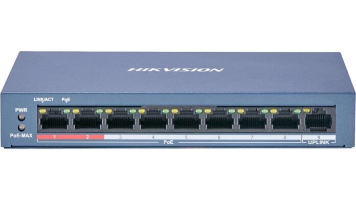 Switch PoE 8 canale Hikvision DS-3E0109P-E/M(B), 30W Max per port, 10/100Mbps Switch PoE 8 canale Hikvision DS-3E0109P-E/M(B), 30W Max per port, 10/100Mbps