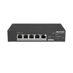 Switch PoE cu 5 porturi Hikvision DS-3T1306P-SI/HS, 14 Gbps, 10 Mpps, cu management Switch PoE cu 5 porturi Hikvision DS-3T1306P-SI/HS, 14 Gbps, 10 Mpps, cu management