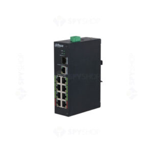 Switch cu 8 porturi PoE si 2 Porturi UPLINK, 120W, 1000 Mbps, 48-57V DC, ePoE pana la 800m, LR2110-8ET-120 Dahua Switch cu 8 porturi PoE si 2 Porturi UPLINK, 120W, 1000 Mbps, 48-57V DC, ePoE pana la 800m, LR2110-8ET-120 Dahua