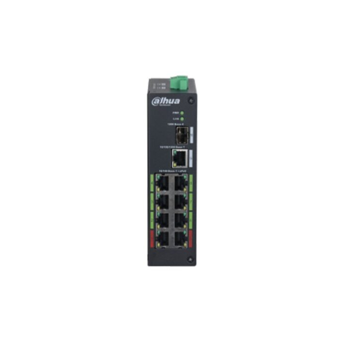 Switch PoE cu 8 porturi Dahua LR2110-8ET-120-V2, 1x SFP, 800 m, 8.8 Gbps, 5.36 Mpps, 120W, fara management Switch PoE cu 8 porturi Dahua LR2110-8ET-120-V2, 1x SFP, 800 m, 8.8 Gbps, 5.36 Mpps, 120W, fara management