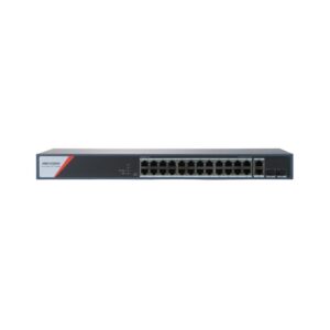 Switch PoE Hikvision DS-3E1528HP-SI-24P2T2F, 24 porturi Gigabit PoE, 2 RJ45, 2 SFP, Hi-PoE 90W, buget PoE 370W, cu management Switch PoE Hikvision DS-3E1528HP-SI-24P2T2F, 24 porturi Gigabit PoE, 2 RJ45, 2 SFP, Hi-PoE 90W, buget PoE 370W, cu management