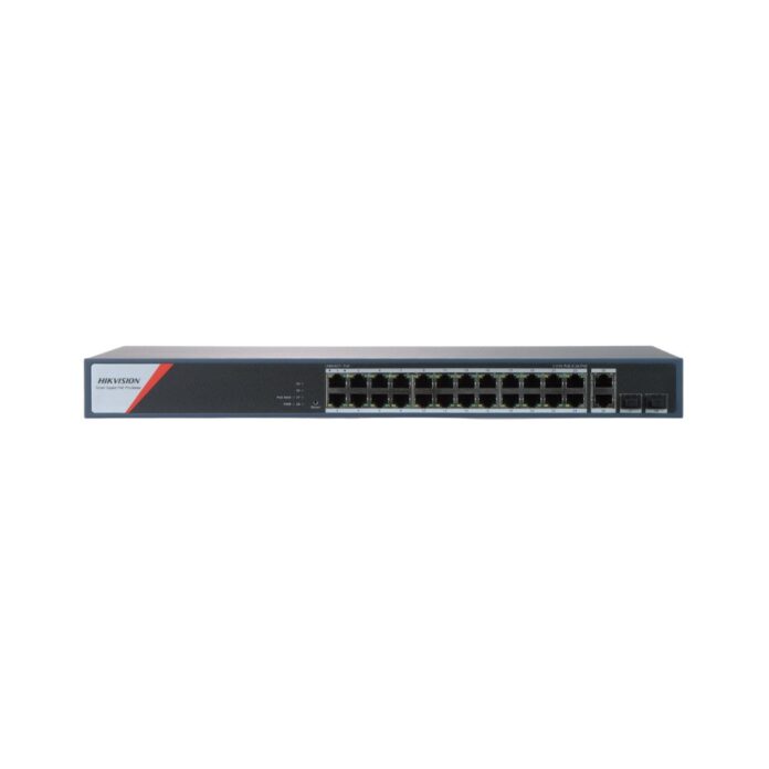 Switch PoE Hikvision DS-3E1528HP-SI-24P2T2F, 24 porturi Gigabit PoE, 2 RJ45, 2 SFP, Hi-PoE 90W, buget PoE 370W, cu management Switch PoE Hikvision DS-3E1528HP-SI-24P2T2F, 24 porturi Gigabit PoE, 2 RJ45, 2 SFP, Hi-PoE 90W, buget PoE 370W, cu management