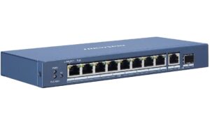 Switch cu 8 Porturi PoE Gigabit Hikvision, pana la 110W total, pana la 30W/port, 1x LAN, 1X SFP, L2, DS-3E0510P-E Switch cu 8 Porturi PoE Gigabit Hikvision, pana la 110W total, pana la 30W/port, 1x LAN, 1X SFP, L2, DS-3E0510P-E