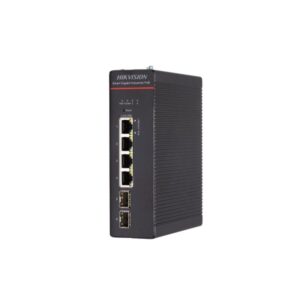 Switch industrial PoE Gigabit Hikvision DS-3T1506HP-SI-4P2F, 4 porturi, 20 Gbps, buget 300 W, cu management smart Switch industrial PoE Gigabit Hikvision DS-3T1506HP-SI-4P2F, 4 porturi, 20 Gbps, buget 300 W, cu management smart