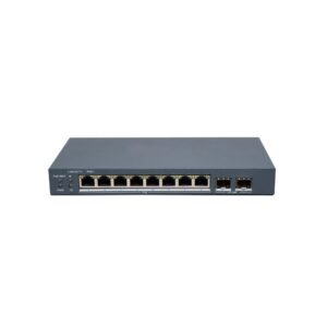 Switch PoE Gigabit Hikvision DS-3E1510P-EI/M-8P2F, 8 porturi PoE, 2 porturi SFP, 80W, 20 Gbps, cu management Switch PoE Gigabit Hikvision DS-3E1510P-EI/M-8P2F, 8 porturi PoE, 2 porturi SFP, 80W, 20 Gbps, cu management
