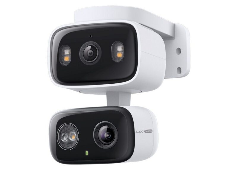 Camera supraveghere wireless IP duala Tapo C246D, 2K 3MP, Wi-Fi, rotire si inclinare din aplicatie, zoom digital, detectie cu AI, iluminare duala, audio bidirectional, slot microSD, IP65